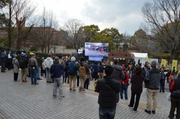 大ビジョンで観戦